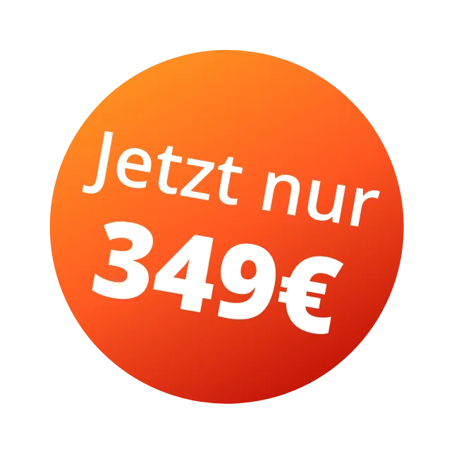 Störer mit "Jetzt nur 349€".